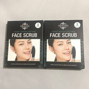 Lot of 2 Boxes--DERMASURI Deep Exfoliating Face Scrub Mitt for Men & Women